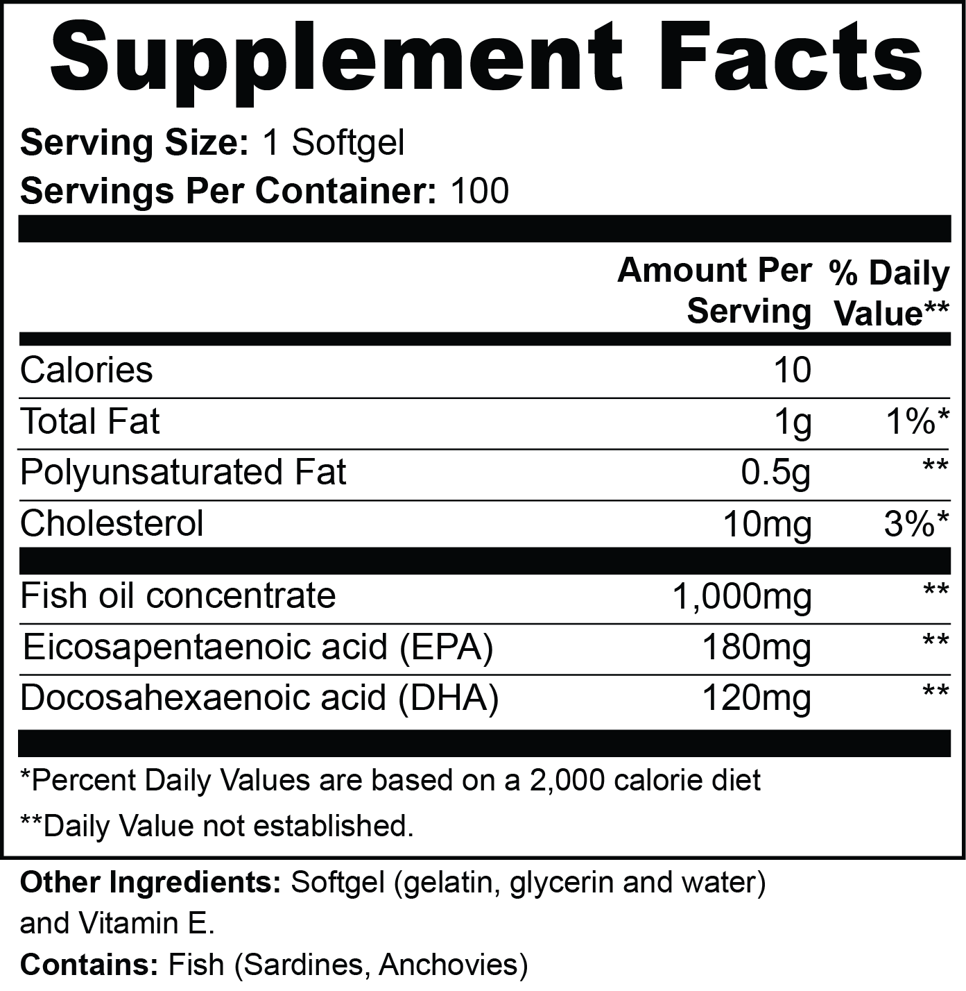 Omega-3 EPA + DHA